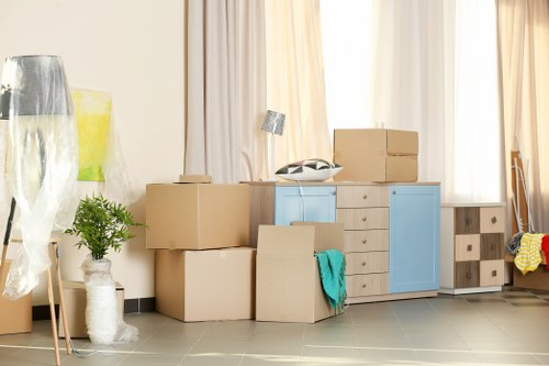 Commercial moving team planning an office relocation in Balham