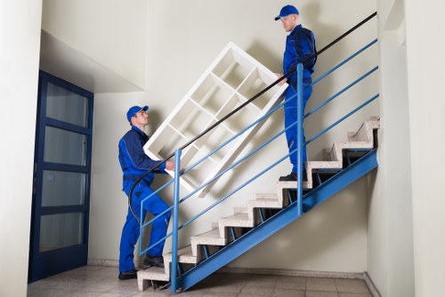 Careful furniture handling during a Balham flat move