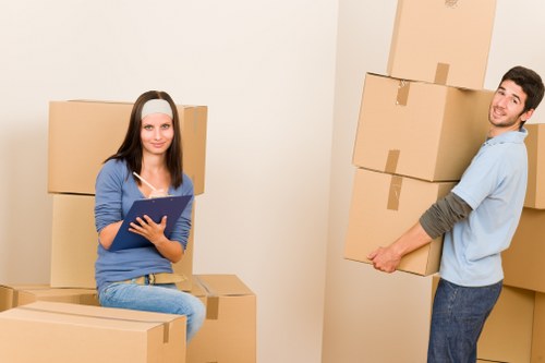 Low-carbon moving van loaded for an eco-friendly Balham relocation